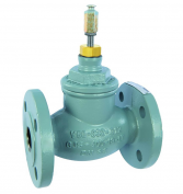 DF125C250 2-х ходовой линейный фланцевый клапан, PN25, DN125, Kvs250, 38 мм, 220 °C RESIDEO