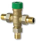 Термостатический смесительный клапан с защитой от ошпаривания, 1/2", 30 - 60С Honeywell TM50-1/2A