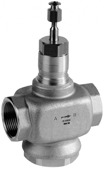DI15B1.0SS 2-х ходовой линейный муфтовый клапан, В/Р, PN16, DN15, Kvs1.0, 20 мм, 170 °C RESIDEO