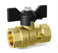 Кран шаровой латунный для манометра Ду 15 (1/2") Ру16 баб. LD Pride 44.15.В-В.М.Б