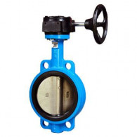 Затвор дисковый поворотный  Ду600 Ру16 с редуктором межфл