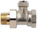 V2420D0020 Клапан радиаторный прямой нижний DN20  PN10 (3/4"), Kvs 1.45
