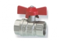 Кран шаровой полнопроходной DN20 (3/4") ВР/НР бабочка FIV