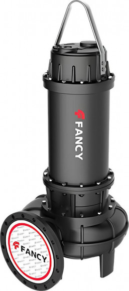 Насос погружной канализационный FANCY WQ 50WQ15-15-1.5/2, подача 15 м³/ч, рабочий напор 15 м, максимальный напор 20 м, мощность 1,5 кВт, 380 В, 3 фазаы, 2900 об/мин, DN50