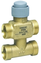 V5823C4021 Клапан 3-ходовой с Т-образным байпасом  Honeywell
