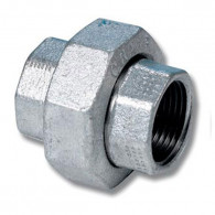 Американка  чугунная оцинкованная коническая резьба вн/вн Ду 15