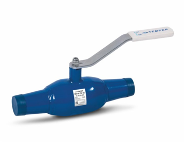 Кран шаровой сталь св./св. Temper DN300 PN16 L=730mm, ст.20,с редуктором,стандартный проход 28220300