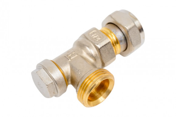 V2420E0015RU Клапан радиаторный угловой нижний DN15  PN10 (1/2"), Kvs 1.70