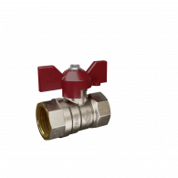 Кран шаровый латунный Temper 88.Вн-Вн.Бабочка.12. DN15 (1/2) PN40