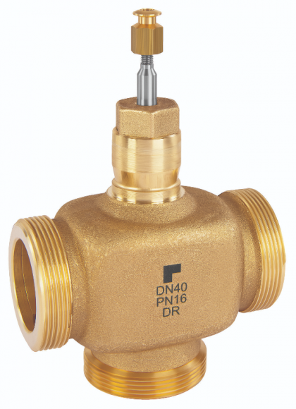 XE40B25 3-х ходовой линейный муфтовый клапан, Н/Р, PN16, DN40, Kvs25, 20 мм, 170 °C RESIDEO