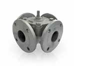 Клапан смесительный поворотный трехходовой Ду 80, фланец, Kv 185 m³/h,PN 6 (ZC380) Клапан смесительный поворотный трехходовой Ду 80, фланец, Kv 185 m³/h,PN 6 (ZC380)