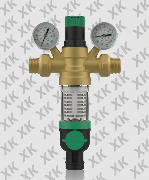 Фильтр тонкой очистки с обратной промывкой и рег-ом 2 ман Mini DN25 (1) 100мк хол вода ХК FK743S-1C