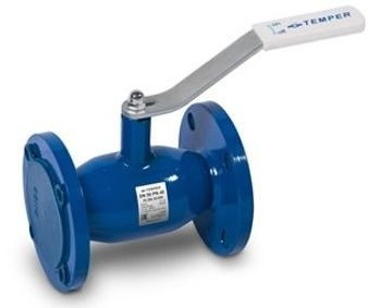 Кран шаровой сталь фл./фл. Temper DN 32 PN40 L=140mm, ст.20, стандартный проход 28620032