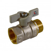 Кран шаровой для воды DN 25 (1") ВР/НР бабочка CTM СТАНДАРТ