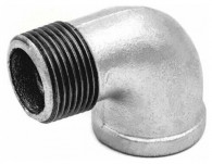 Угольник чугун оцинк. Ду 15 (1/2") вн/нр