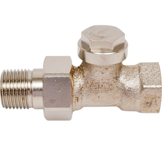 V2400D0015 Клапан радиаторный прямой нижний DN15  PN10 (1/2"), Kvs 1.45