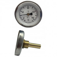 Термометр биметаллич ТБП-Т 120С Дк100 L=50 ЗТП осевой G 1/2