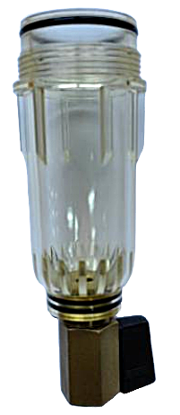 KF06C-T Колба для фильтров ХВС/пластик со сливным краном  серии FR