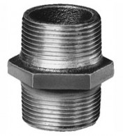 Ниппель чугун оцинкованный Ду 15 (1/2")